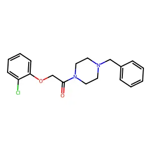 1-(4-Benzylpiperazin-1-yl)-2-(2-chlorophenoxy)ethanone structure