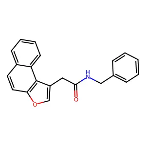 N-benzyl-2-naphtho[2,1-b]furan-1-ylacetamide structure