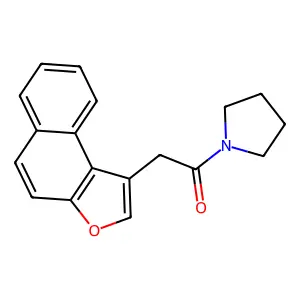 1-(Naphtho[2,1-b]furan-1-ylacetyl)pyrrolidine structure