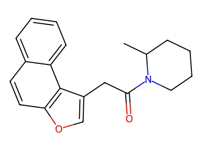 1-(2-Methylpiperidyl)-2-naphtho[2,1-b]furanylethan-1-one structure