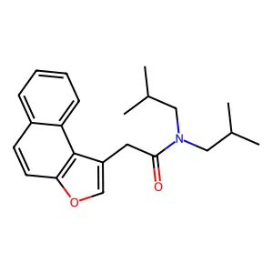 N,N-di异丁基-2-naphtho[2,1-b]呋喃-1-yl乙酰胺 structure