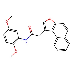 N-(2,5-dimethoxyphenyl)-2-naphtho[2,1-b]furan-1-ylacetamide structure