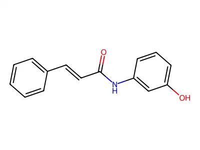 N-(3-hydroxyphenyl)-3-phenylprop-2-enamide structure