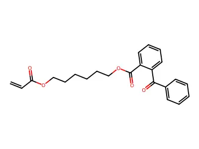 6-(Acryloyloxy)hexyl o-benzoylbenzoate structure