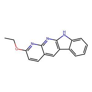 2-ethoxy-10H-indolo[2,3-b][1,8]naphthyridine structure