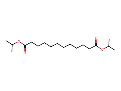 Diisopropyl dodecanedioate structure