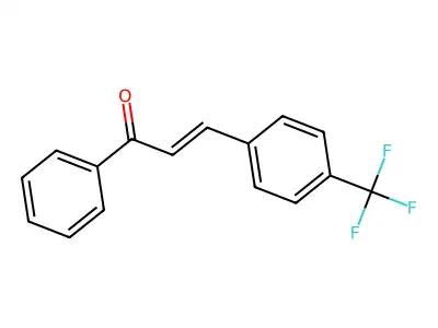 1-Phenyl-3-[4-(trifluoromethyl)phenyl]prop-2-en-1-one structure