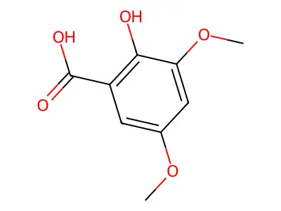 3,5-Dimethoxysalicylic acid structure