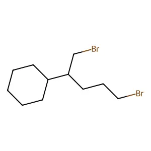 1,6-Dibromo-2-cyclohexylpentane structure