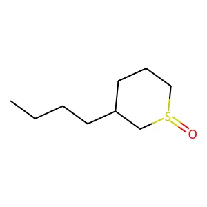 2H-Thiopyran, 3-butyltetrahydro-, 1-oxide structure