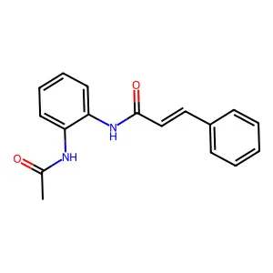 (E)-N-(2-acetamidophenyl)-3-phenylprop-2-enamide structure