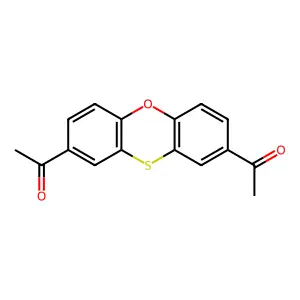 1-(8-Acetylphenoxathiin-2-yl)ethanone structure