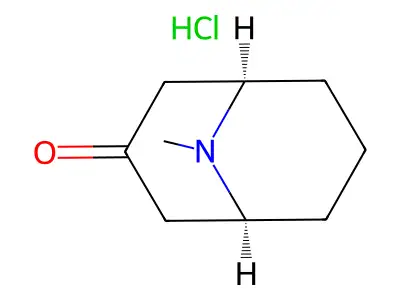 9-Azabicyclo[3.3.1]nonan-3-one, hydrochloride structure