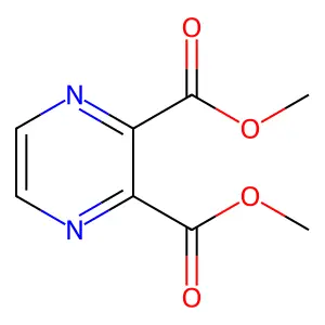 Dimethyl 2,3-pyrazinedicarboxylate structure