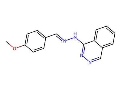 N-[(4-methoxyphenyl)methylideneamino]phthalazin-1-amine structure