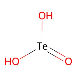 Telluric acid (H2(127Te)O3) structure