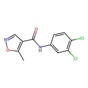 4-Isoxazolecarboxamide, N-(3,4-dichlorophenyl)-5-methyl- structure