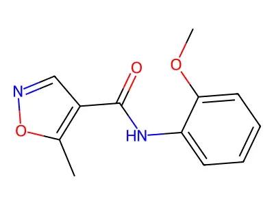 N-(2-methoxyphenyl)-5-methyl-1,2-oxazole-4-carboxamide structure