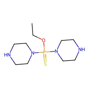 O-Ethyl dipiperazin-1-ylphosphinothioate structure