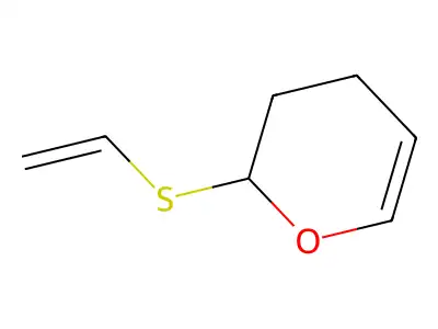 2H-Pyran, 2-(ethenylthio)-3,4-dihydro- structure