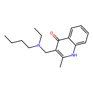3-{[Butyl(ethyl)amino]methyl}-2-methyl-4-quinolinol structure