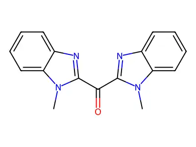 Methanone, bis(1-methyl-1H-benzimidazol-2-yl)- structure