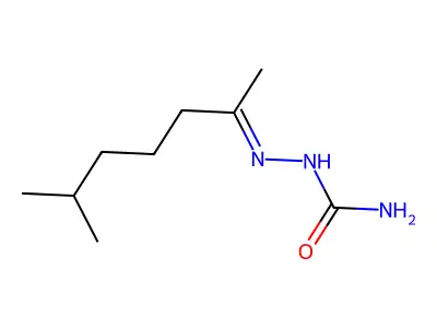 Hydrazinecarboxamide, 2-(1,5-dimethylhexylidene)- structure