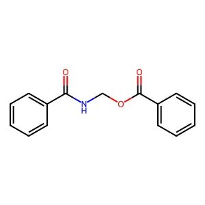 Benzamidomethyl benzoate structure