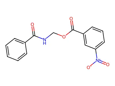 Benzamidomethyl 3-nitrobenzoate structure