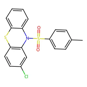 10H-Phenothiazine, 2-chloro-10-[(4-methylphenyl)sulfonyl]- structure