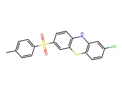 2-chloro-7-(4-methylphenyl)sulfonyl-10H-phenothiazine structure