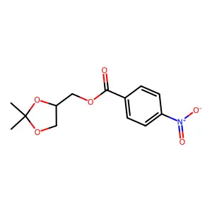 (2,2-Dimethyl-1,3-dioxolan-4-yl)methyl 4-nitrobenzoate structure