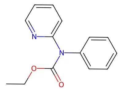 Carbamic acid, phenyl-2-pyridinyl-, ethyl ester structure