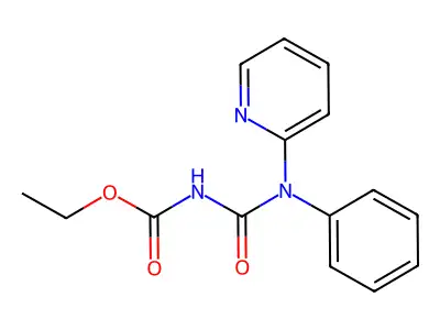 Carbamic acid, [(phenyl-2-pyridinylamino)carbonyl]-, ethyl ester structure