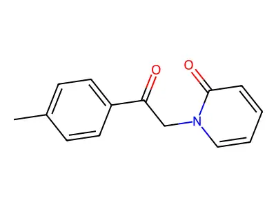 1-[2-(4-Methylphenyl)-2-oxoethyl]pyridin-2-one structure