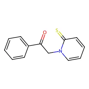 Ethanone, 1-phenyl-2-(2-thioxo-1(2H)-pyridinyl)- structure