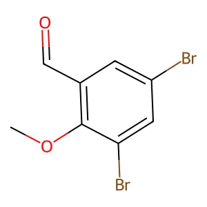 3,5-Dibromo-2-methoxybenzaldehyde structure