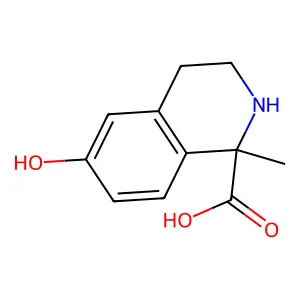 1-Isoquinolinecarboxylic acid, 1,2,3,4-tetrahydro-6-hydroxy-1-methyl- structure