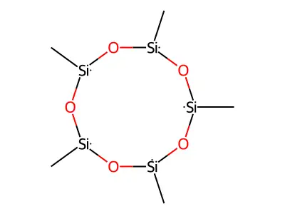 Pentamethyl cyclopentasiloxane structure