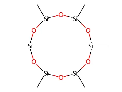 2,4,6,8,10,12-Hexamethylcyclohexasiloxane structure