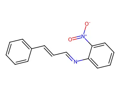 Benzenamine, 2-nitro-N-(3-phenyl-2-propenylidene)- structure
