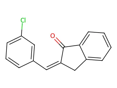 1H-Inden-1-one, 2-[(3-chlorophenyl)methylene]-2,3-dihydro- structure