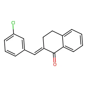 1(2H)-Naphthalenone, 2-[(3-chlorophenyl)methylene]-3,4-dihydro- structure
