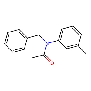 Acetamide, N-(3-methylphenyl)-N-(phenylmethyl)- structure