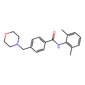 N-(2,6-dimethylphenyl)-4-(morpholin-4-ylmethyl)benzamide structure