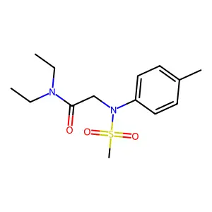 N,N-diethyl-2-(4-methyl-N-methylsulfonylanilino)acetamide structure
