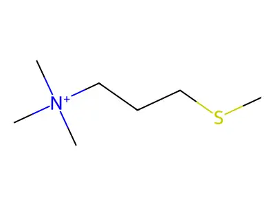 1-Propanaminium, N,N,N-trimethyl-3-(methylthio)- structure
