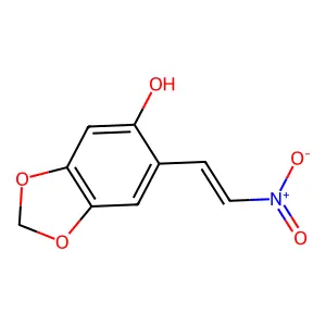 1,3-Benzodioxol-5-ol, 6-(2-nitroethenyl)- structure