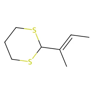 1,3-Dithiane, 2-(1-methyl-1-propenyl)- structure