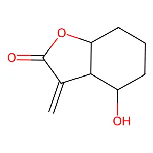 4-Hydroxy-3-methylidene-3a,4,5,6,7,7a-hexahydro-1-benzofuran-2-one structure